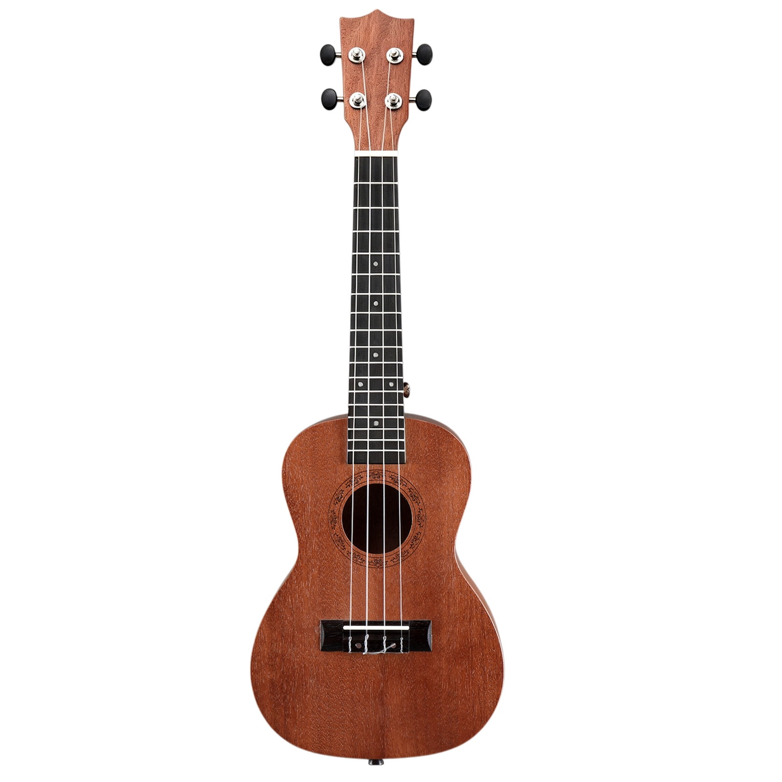 23 Inch Ukulele Beginner Kit with Bag Capo Strap Picks Tuner