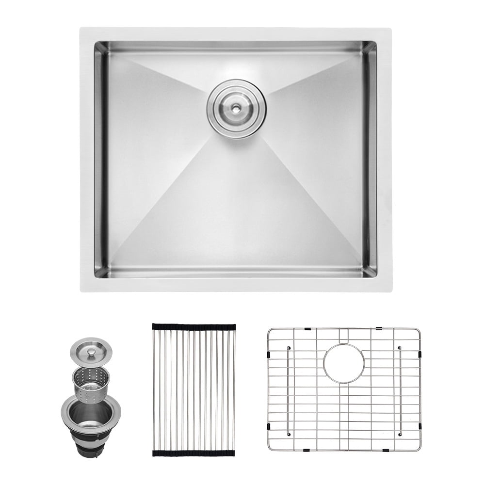 23x18 Inch Undermount Stainless Steel Utility Sink - 12 Inch Deep Single Bowl - 16 Gauge