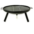 23 Inch Wood Burning Fire Pit Grill Rack & Spark Screen Sturdy Steel