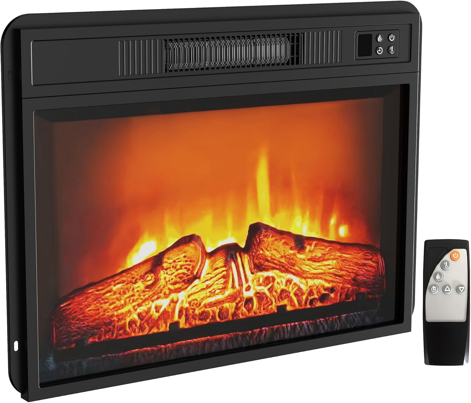 Fireplace Timer 23 Inches Freestanding Electric Fireplace Insert, Recessed 1400W ...