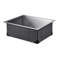 thumbnail image 1 of 23" Kitchen Sink Undermount Single Bowl Drop-In Basin Stainless Steel Bar, 1 of 7