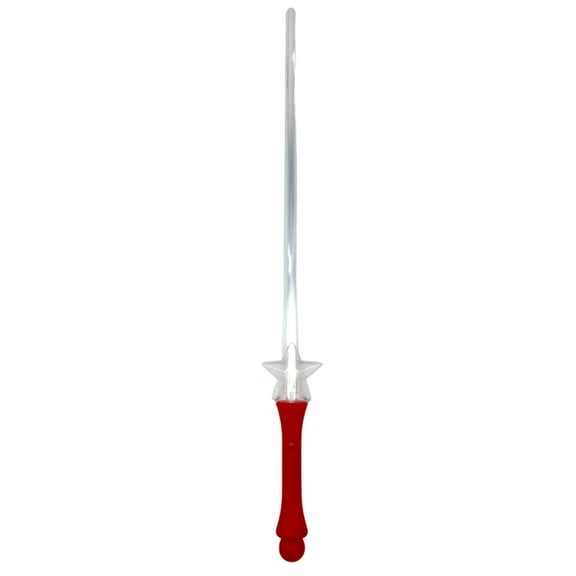 23" LED Transparent Star Sword - Assorted Colors (Each)