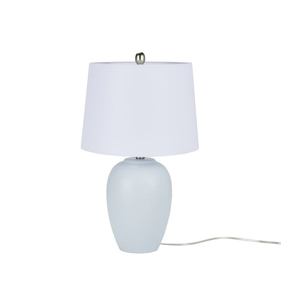 23" Light Blue Ceramic Urn Table Lamp - Nourison