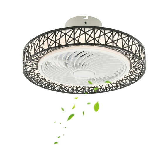 18.5-Inch Modern Indoor Ceiling Fan with Integrated LED Light Kit Remote Control, 3 Lighting Colors 6 Speeds