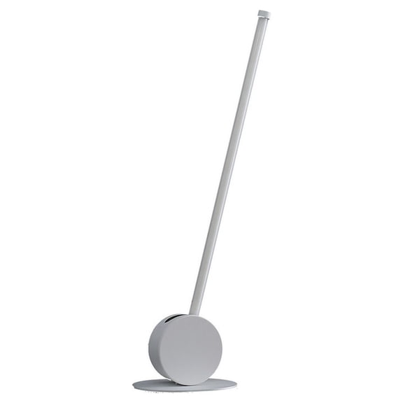 23" Modern LED Leaning Stick Table Lamp with Tube Bulb, White