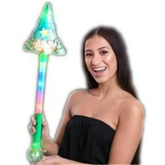 Blinkee 23MCTMLUSW 23 in. Christmas Tree Magic Light Up Star Wand, Multicolor