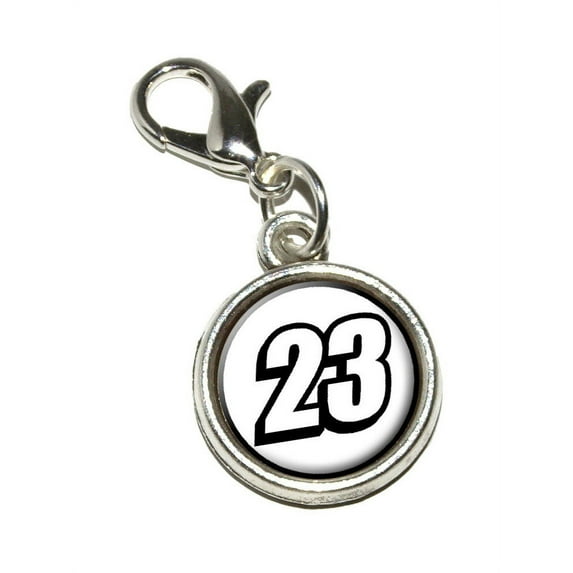 23 Number Twenty Three Bracelet Charm