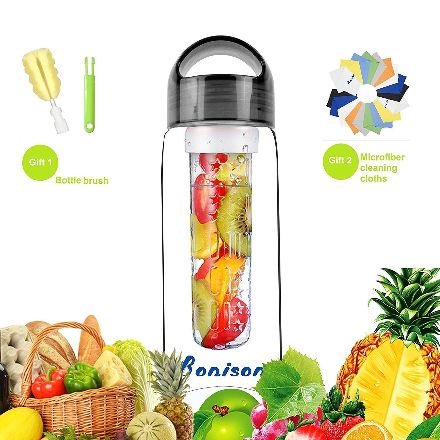 Infuser water bottle - Leak resistant, simple to use and with thermo  effect. – Yummii Yummii