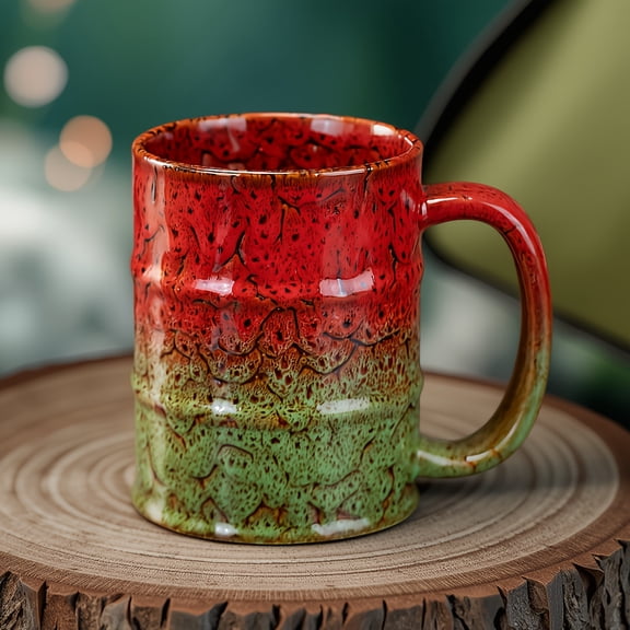 23 Oz Mug/Coffee Cup/Large Water Cup, Handmade, Unique Glaze Suitable for Family Gatherings And Office Use