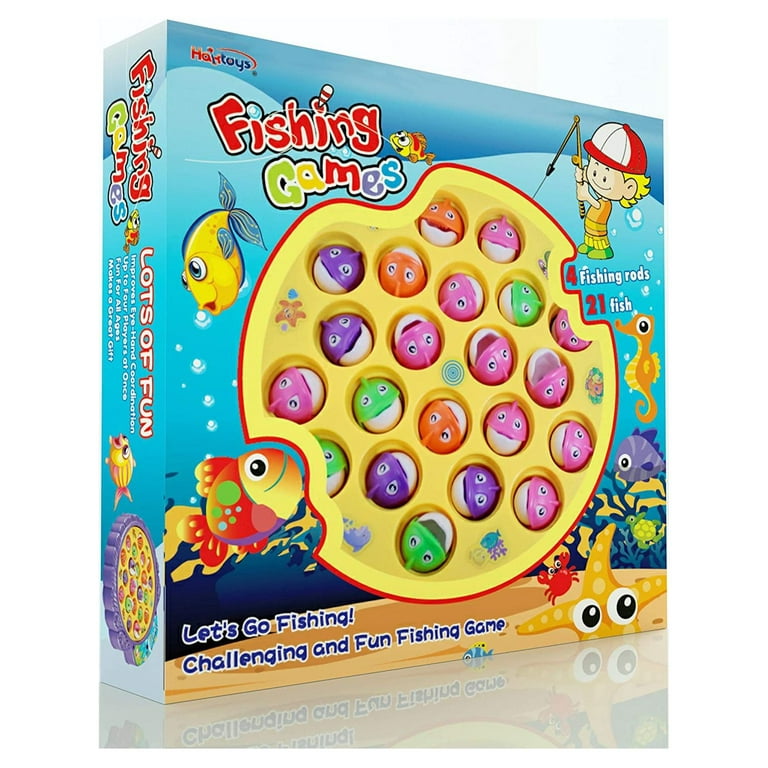 23 PCS Musical Fishing Game Toddler Toys Preschool Alphabet Fish Board  Games for 2 3 4 Year Old Girls Boys Kids Birthday Learning Education Math  Toys
