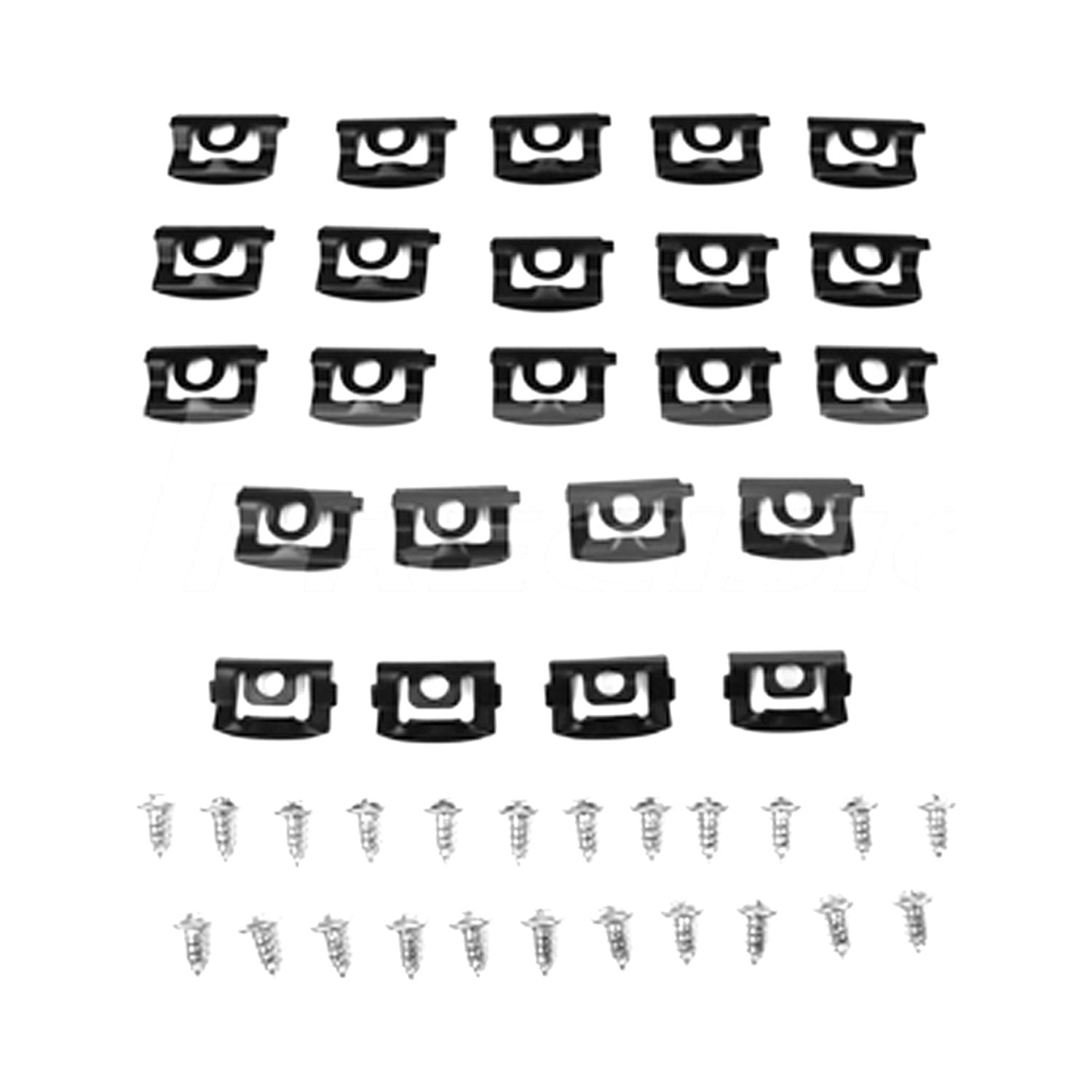 23PIECE FRONT REVEAL MOULDING CLIP SET FOR SEDAN AND HARDTOP MODELS