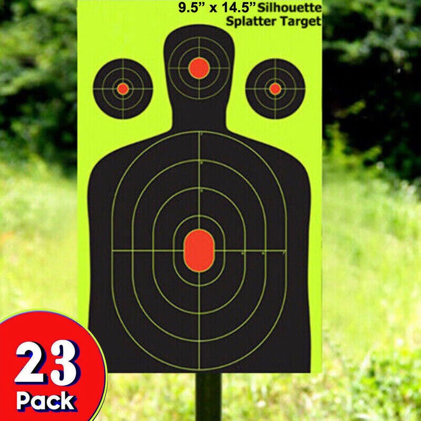 23 Pack LARGE 9.5" x14.5" Reactive Splatter Gun Rifle Pistol Shooting
