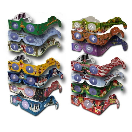 23 Pair -3D Christmas Glasses -15 Different Styles -New for 2024