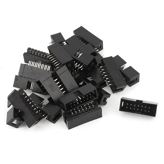 23 Pcs Dual Row 14-Pin 2.54mm Straight Box Header Connector IDC Male Sockets