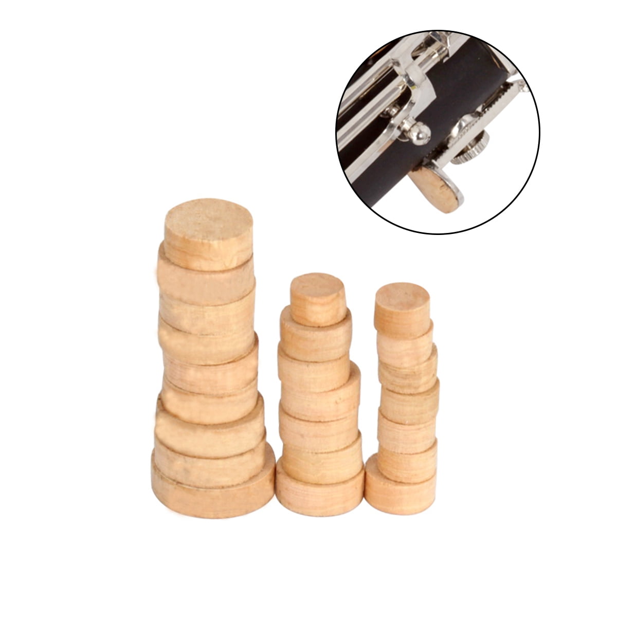 23 Pcs Oboe Cork Mat Pad Wind Instrument Sound Deadening