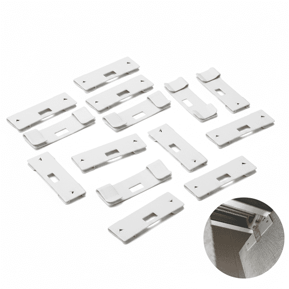 23 Pcs Vertical Blind Repair Tabs White Vane Savers for Window Blinds Replacement Slats Repair Kit for Home and Office