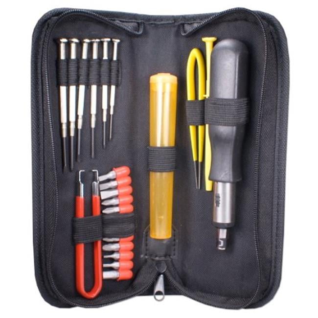 23 Piece Computer Maintenance Tool Kit with Precision Screwdrivers -