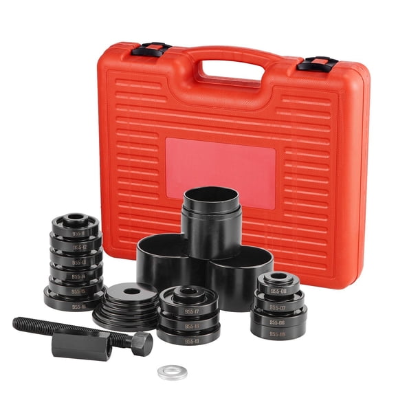 23-Piece Front Wheel Drive Bearing Tool Kit,Complete FWD Bearing Press and Puller Set with Sliding Screw,Bushings,Sleeves,and Storage Case
