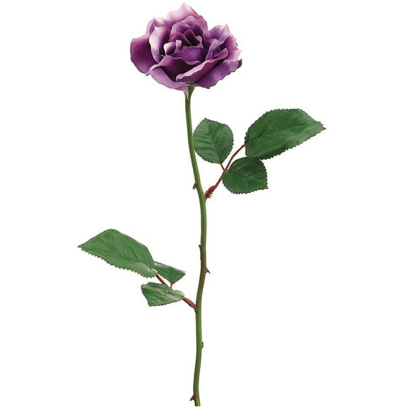 Allstate Long Stem Artificial Blooming Rose Spray - 23" - Purple