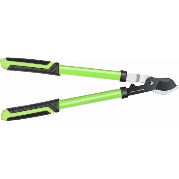 23" SK5 Dual-Blade Loppers Cuts 2" Dry/Wet Branches - Triangular Steel Tube & SecureLock, Heavy Duty Tree Trimmers Green/