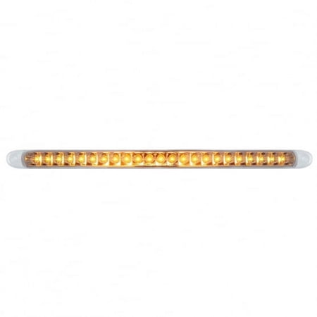 23 SMD LED 17 1/4" Turn Signal Light Bar with Reflector - Amber LED/Clear Lens