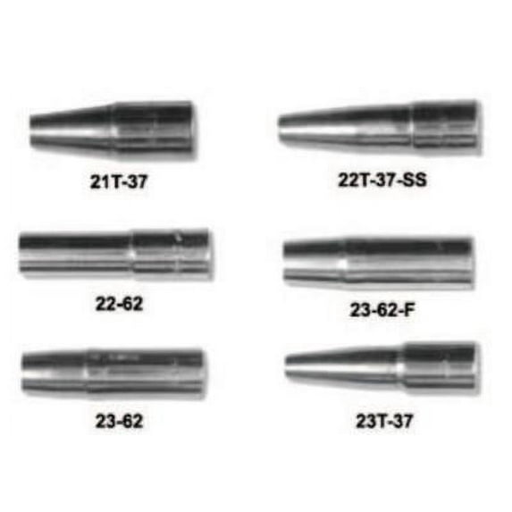 23 Series Nozzle, 5/8 Bore, 5/32 In Tip Recess, Self-Insulated Standard Thread-On, For Tweco No 3 Gun | Bundle of 2 Each