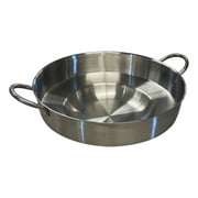 23" Stainless Steel Comal Frying Griddle Pan Deep Fry Pan For Carnitas Panza