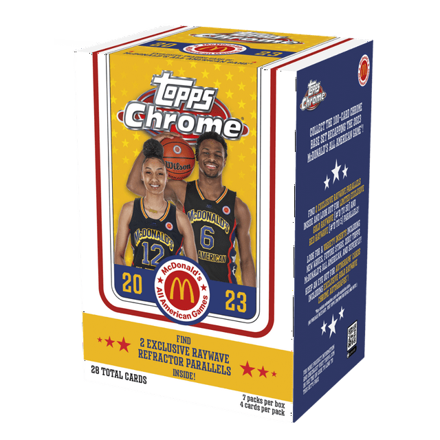 23 Topps Chrome Trading Cards McDonald's All American Blaster Box