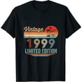 thumbnail image 1 of 23 Year Old Gifts Vintage 1999 Limited Edition 23rd Birthday Womens T-Shirt Black, 1 of 5
