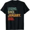 thumbnail image 1 of 23 Years Old Legend Since January 2001 23th Birthday T-Shirt, 1 of 3