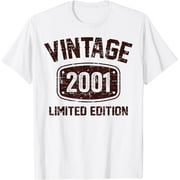 23 Years Old Vintage 2001 Limited Edition 23th Birthday T-Shirt