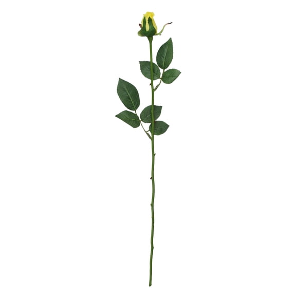 Allstate Long Stem Single Rose Bud Artificial Floral Spray - 23" - Yellow