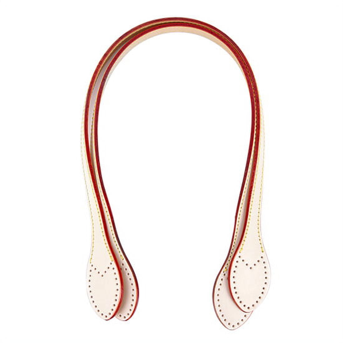 23" byhands Genuine Leather Purse Handles, Shoulder Bag Strap, Ivory