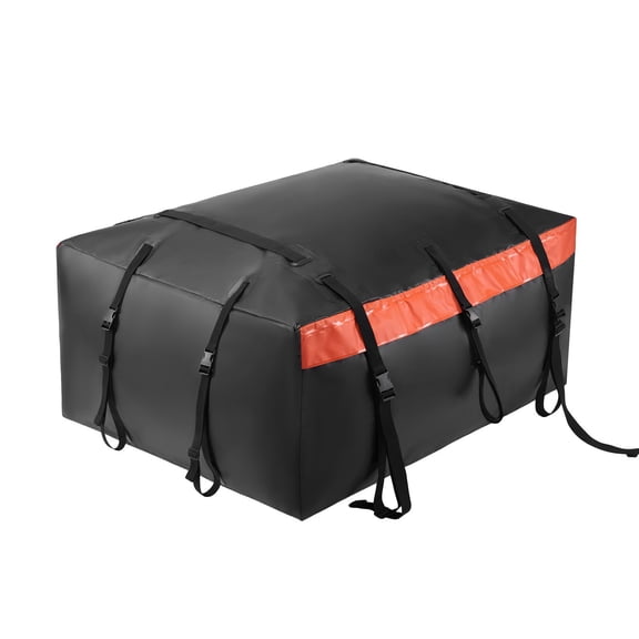 23 cu ft Rooftop Cargo Bag, 840D PVC Waterproof, Lock, Anti-Slip Mat, 6 Door Hooks, Fits Cars with/without Rack