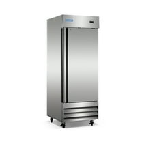 23 cu. ft. Single Door Commercial Upright Reach-In Freezer in Stainless Steel
