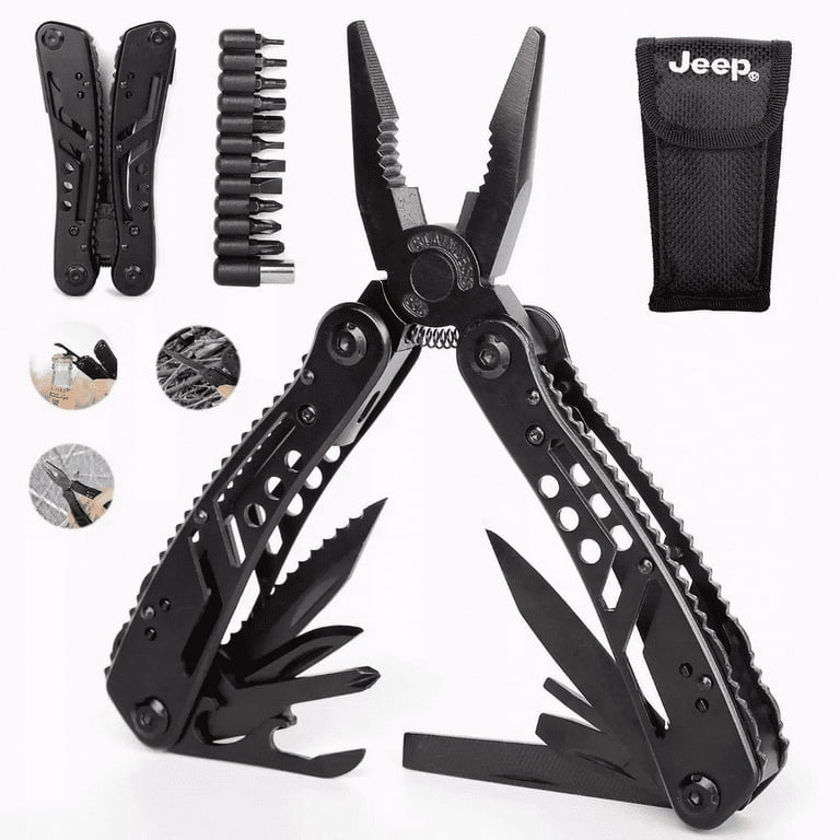 23-in-1 Camping Multi tool, Multitool, Pliers knife set folding pocket  knife outdoor knife set for camping survival 