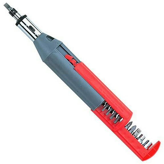 23-in-1 Multi-Function Ratcheting Screwdriver with Slotted, Phillips, Star, Hex, Pozidriv and Socket Bits