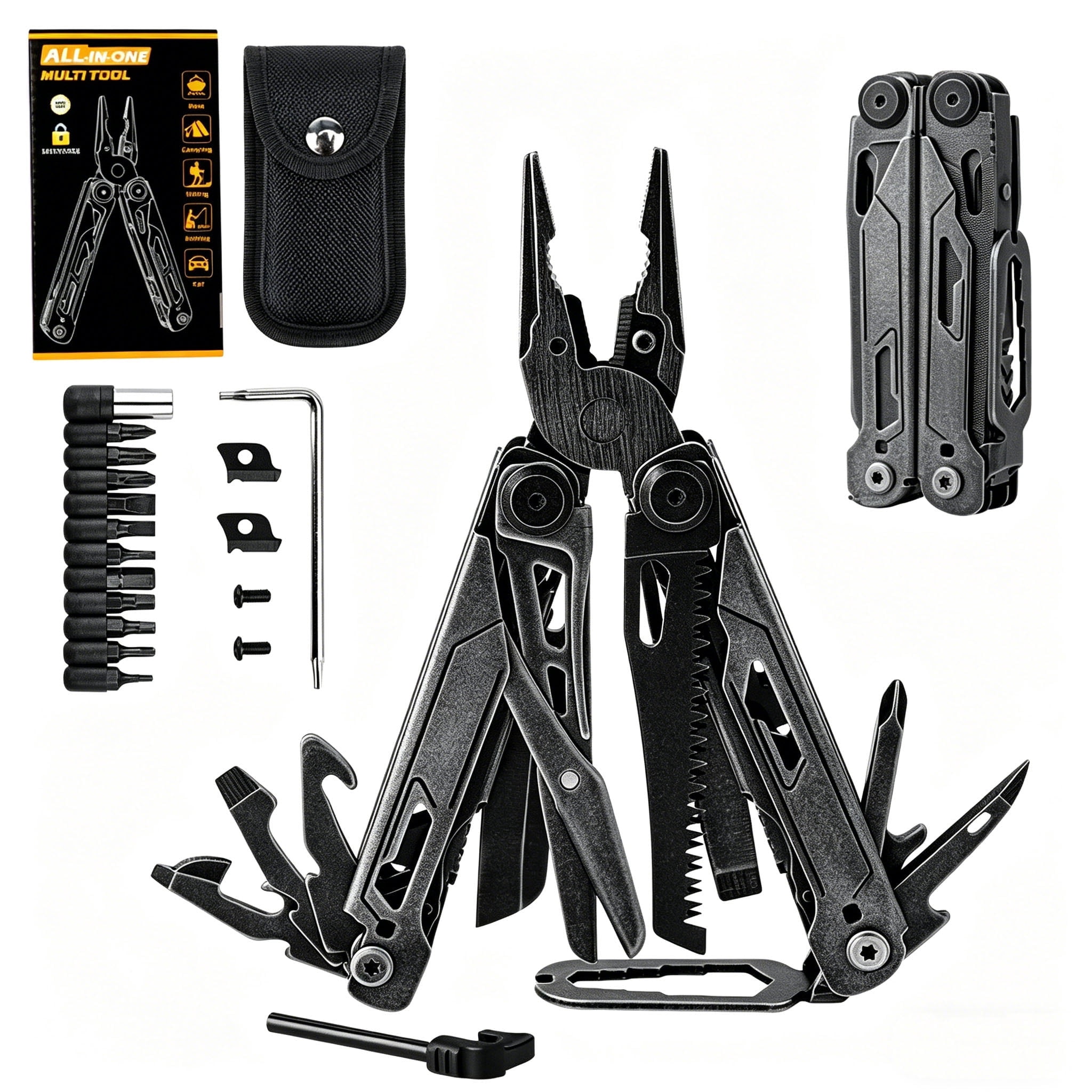 Multi Tool 23-in-1 Stainless Steel Pliers Knife Saw Wire Cutter Outdoor Household Repair Tool