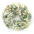 thumbnail image 1 of 23 in. Green & White Artificial Hydrangea Wreath, 1 of 1