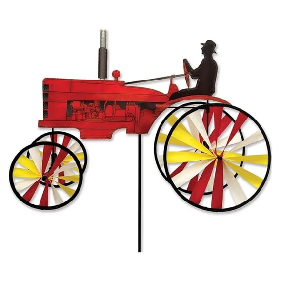 23 in. Old Tractor Spinner - Red