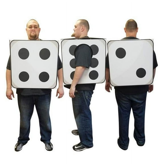 23 in. Square 3D Dice Costume Cardboard Standup