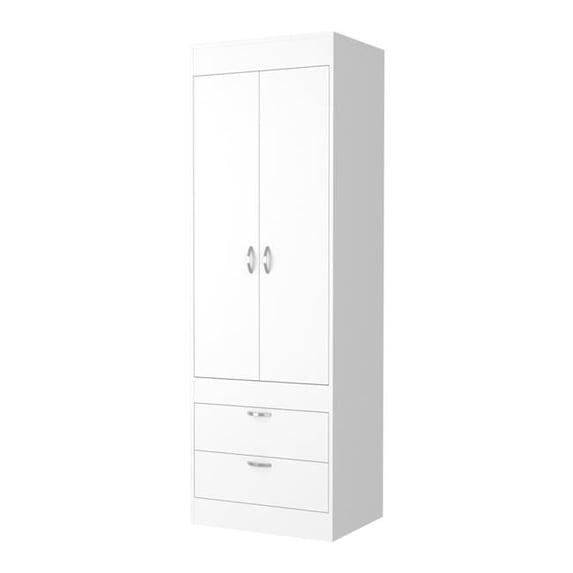 23 in. Two Drawer Dresser, White
