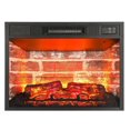 thumbnail image 1 of 23 inch Electric Fireplace, Recessed Indoor Electric Fireplace inserts W/ Remote Control Timer, Adjustable Flame, 1 of 4