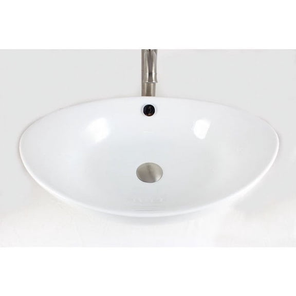 23 inch Oval Shape Vessel Sink 23" European Style Oval Shape Porcelain Ceramic Bathroom Vessel Sink