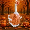 thumbnail image 1 of 23 inch White Goose Halloween Costume – Pumpkin Print Design for Porch/Yard Geese, Durable Fabric, Ideal for Outdoor Halloween Decor, Fits Standard 23-inch Goose Statues, A, 1 of 6