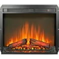thumbnail image 1 of 23 inch electric fireplace insert, ultra thin heater with log set & realistic flame, remote control with timer, overheating protection, 1 of 8