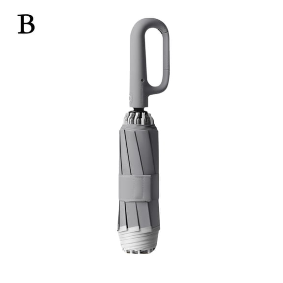 23-inch reverse buckle impact mist gray (B) 10K$27-inch ring buckle 10-rib fully automatic folding sunny and rainy dual-use large wind-resistant double car sunshade umbrella