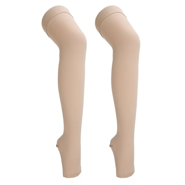 23 to 32mmHg Compression Stockings Open Toe Thigh High Graduated
