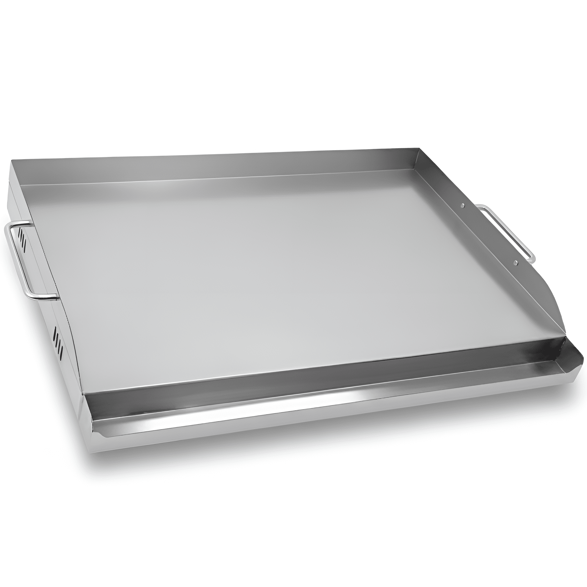 23" x 16" Griddle/Plancha Grill Plate – 4 mm Thick Stainless Steel Universal BBQ Griddle Accessory with Handles for Gas & Charcoal Grills, Large Size
