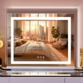thumbnail image 1 of 23" x 18" Lighted Makeup Mirror with 10X Magnification & 3 Modes Smart Touch Control, 1 of 6